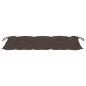 Preview: Klappbare Gartenbank mit Auflage 118 cm Bambus