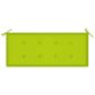Preview: Gartenbank mit Auflage 120 cm Bambus
