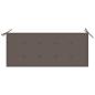 Preview: Gartenbank mit Auflage 120 cm Massivholz Akazie
