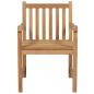 Preview: Gartenstühle 2 Stk. mit Roten Kissen Massivholz Teak