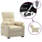 Preview: Relaxsessel Elektrisch Creme Stoff