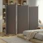 Preview: ARDEBO.de - 6-tlg. Paravent Anthrazit 520x180 cm Stoff
