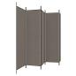 Preview: 5-tlg. Paravent Anthrazit 250x200 cm Stoff