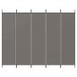 Preview: 5-tlg. Paravent Anthrazit 250x200 cm Stoff