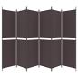 Preview: 6-tlg. Paravent Braun 300x200 cm Stoff