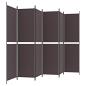 Preview: 6-tlg. Paravent Braun 300x200 cm Stoff