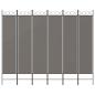 Preview: 6-tlg. Paravent Anthrazit 240x220 cm Stoff