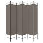 Preview: 6-tlg. Paravent Anthrazit 240x220 cm Stoff