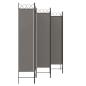 Preview: 6-tlg. Paravent Anthrazit 240x220 cm Stoff