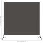 Preview: Paravent Anthrazit 175x180 cm Stoff