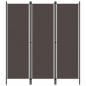 Preview: ARDEBO.de - 3-tlg. Raumteiler Braun 150x180 cm