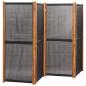 Preview: 4-tlg. Raumteiler Schwarz 280x180 cm