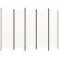Preview: ARDEBO.de - 5-tlg. Raumteiler Wei? 250x180 cm