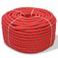 Preview: ARDEBO.de - Bootsseil Polypropylen 16 mm 50 m Rot