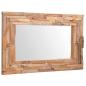 Preview: Dekorativer Spiegel Teak 90 x 60 cm Rechteckig