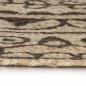 Preview: Teppich Handgefertigt Jute mit Dunkelbraunem Aufdruck 150 cm