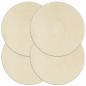 Preview: ARDEBO.de - Tischsets 4 Stk. Natur 38 cm Rund Baumwolle