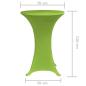 Preview: Stretch Tischhusse 2 Stk 70 cm Grün