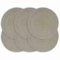 Preview: ARDEBO.de - Tischsets 6 Stk. Grau 38 cm Rund Baumwolle