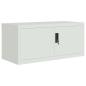 Preview: Aktenschrank Hellgrau 90x40x40 cm Stahl