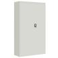 Preview: Aktenschrank Hellgrau 105x40x180 cm Stahl