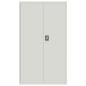 Preview: Aktenschrank Hellgrau 105x40x180 cm Stahl