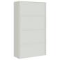 Preview: Aktenschrank Hellgrau 105x40x180 cm Stahl