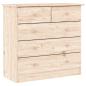 Preview: Kommode ALTA 77x35x73 cm Massivholz Kiefer