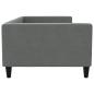 Preview: Tagesbett Dunkelgrau 100x200 cm Stoff