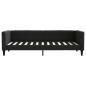 Preview: Tagesbett Schwarz 80x200 cm Stoff