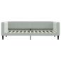 Preview: Tagesbett Hellgrau 80x200 cm Samt