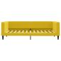 Preview: Tagesbett Gelb 100x200 cm Samt