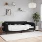 Preview: ARDEBO.de - Tagesbett Schwarz 100x200 cm Samt