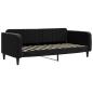 Preview: Tagesbett Schwarz 100x200 cm Samt