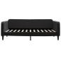 Preview: Tagesbett Schwarz 100x200 cm Samt