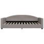 Preview: Tagesbett Taupe 100x200 cm Stoff