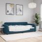 Preview: ARDEBO.de - Tagesbett Blau 90x200 cm Samt