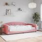 Preview: ARDEBO.de - Tagesbett Rosa 100x200 cm Samt