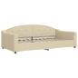 Preview: Tagesbett Creme 100x200 cm Stoff