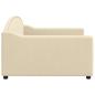 Preview: Tagesbett Creme 100x200 cm Stoff