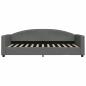 Preview: Tagesbett Dunkelgrau 90x200 cm Stoff