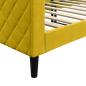 Preview: Tagesbett Gelb 80x200 cm Samt
