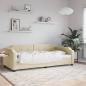 Preview: ARDEBO.de - Tagesbett Creme 90x200 cm Stoff