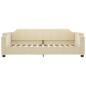 Preview: Tagesbett Creme 90x200 cm Stoff