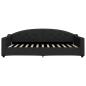 Preview: Tagesbett Schwarz 100x200 cm Stoff