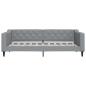 Preview: Tagesbett Hellgrau 90x190 cm Stoff