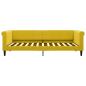 Preview: Tagesbett Gelb 90x200 cm Samt