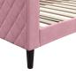 Preview: Tagesbett Rosa 100x200 cm Samt