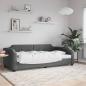 Preview: ARDEBO.de - Tagesbett Dunkelgrau 90x190 cm Stoff