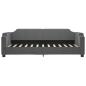 Preview: Tagesbett Dunkelgrau 90x190 cm Stoff
